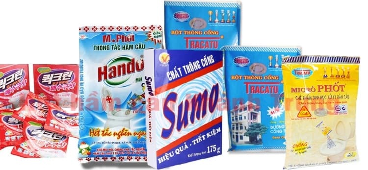Bột thông cống nào tốt nhất, mua ở đâu, bán ở đâu? bột thông cống